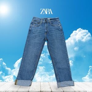 ZARA,  Women’s Straight Leg Jeans Blue, Size US 4